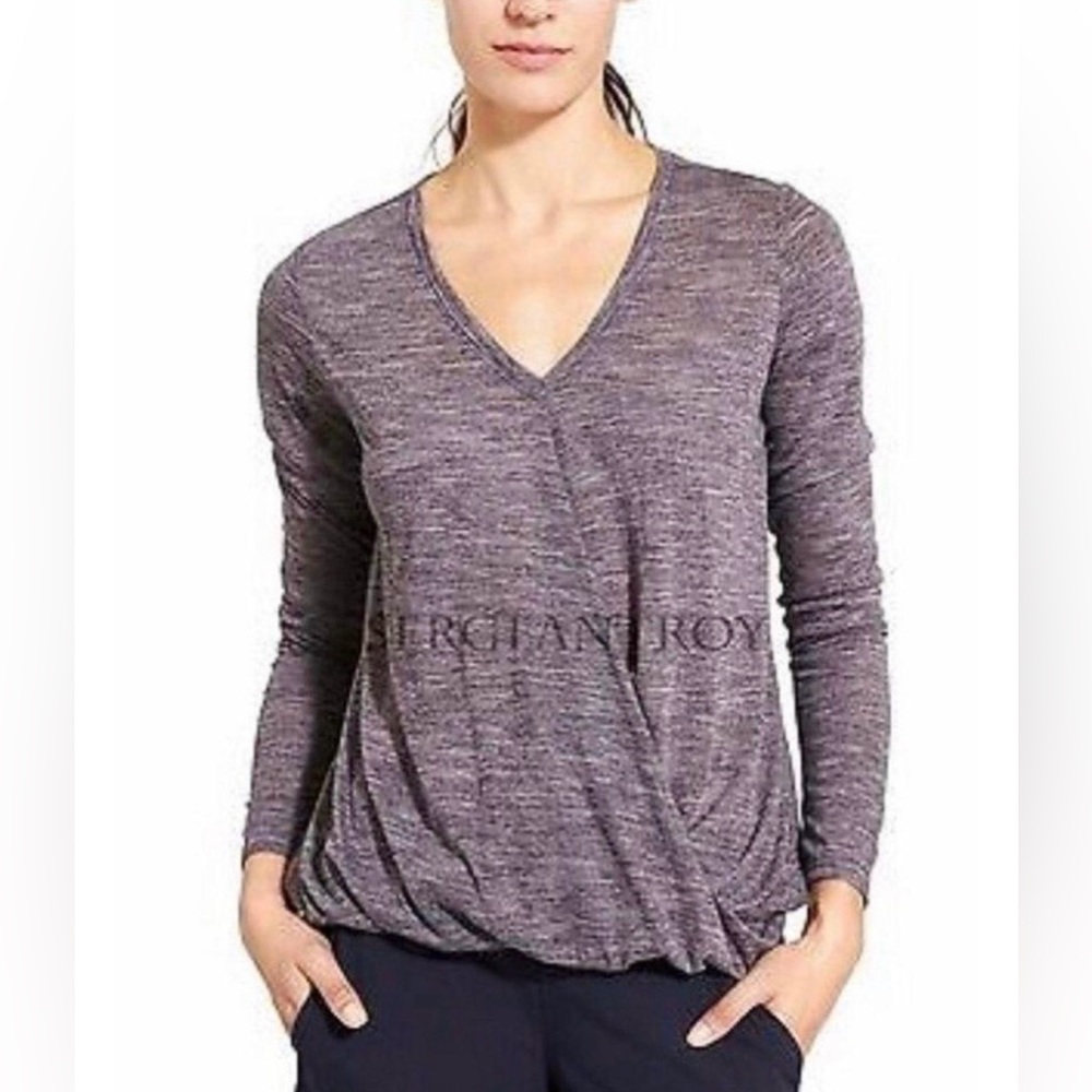 Athleta | Purple Siro Twist Long Sleeve Top